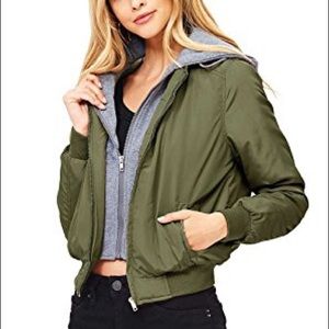 Olive Green Bomber Jacket